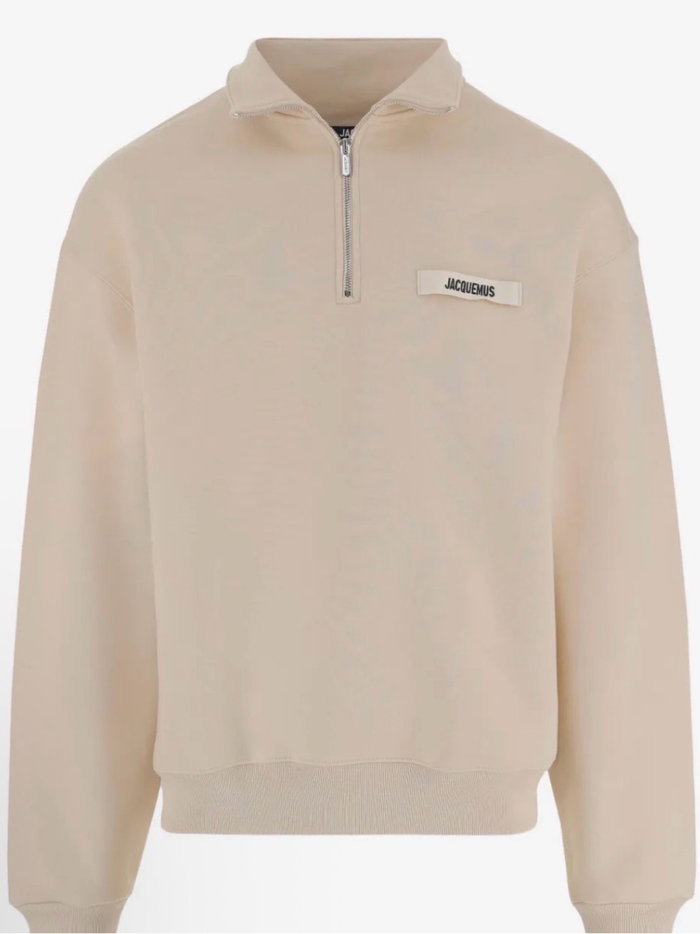 Jacquemus The Gros Grain Cotton Oversized Fleece Zip Sweatshirt